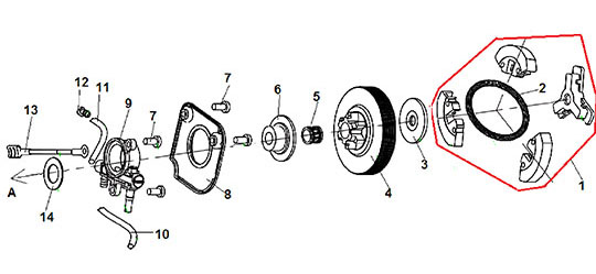 Сцепление, маслонасос Champion 137