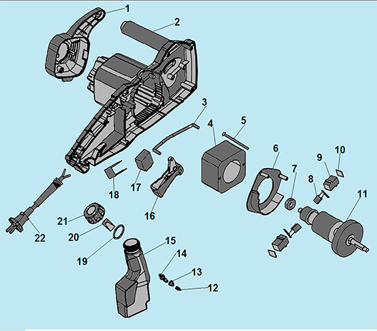 Ротор, статор, корпус Champion 120