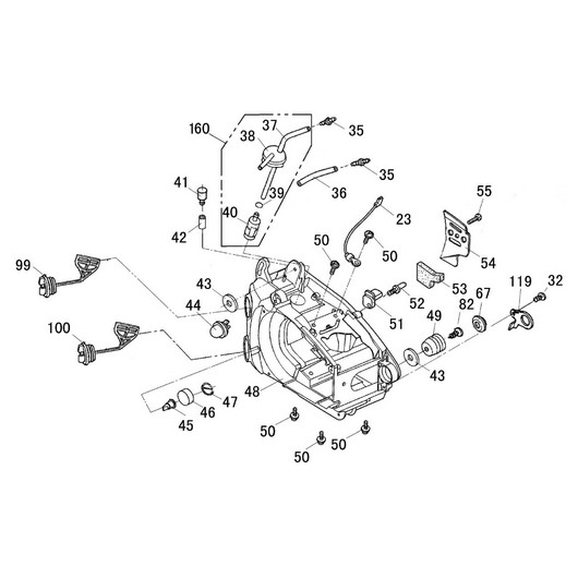 Картер и топливная система Champion 125T