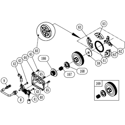 Сцепление, звездочка и маслонасос Champion 251