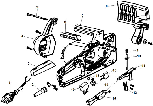 Детали управления Champion 318