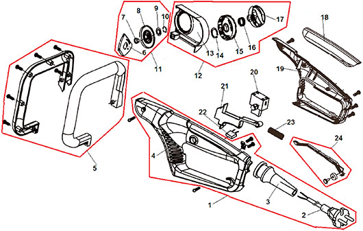 Рукоятки и детали управления Champion 420N