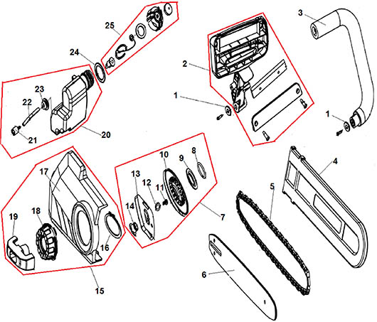 Звездочка, маслонасос, корпус Champion 424N