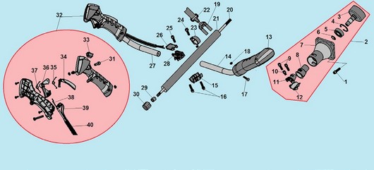 Штанга и рукоятки Champion T433S-2