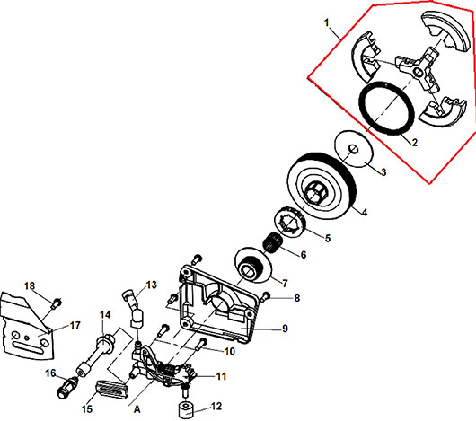 Сцепление, маслонасос Champion 55