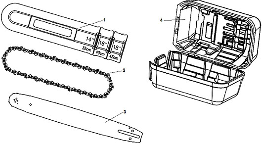 Детали пильной гарнитуры бензопилы Champion 55