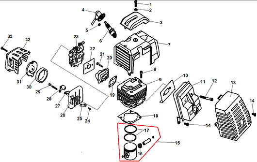 Поршневая группа Champion AG352