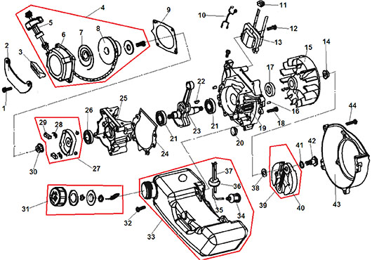 Стартер и магнето Champion AG352