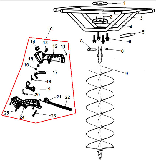Руль и рукоятки Champion AG352