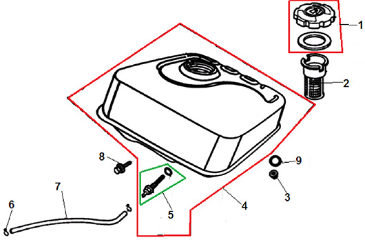 Топливный бак Champion BC5511