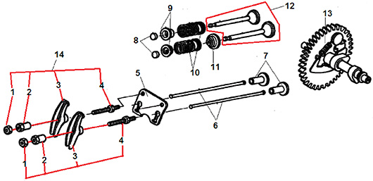 Детали клапанной системы Champion BC5511