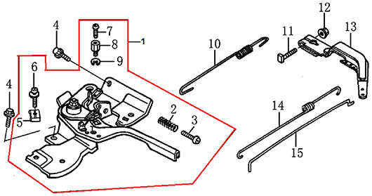 Детали регулятора оборотов Champion BC5511