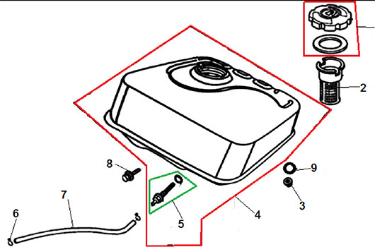Топливный бак Champion BC5512