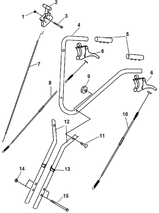 Тросы и рукоятки управления Champion BC5512