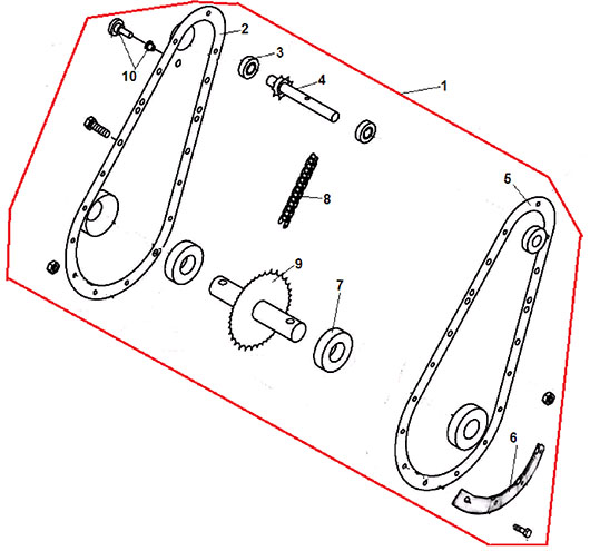 Детали редуктора Champion BC5512