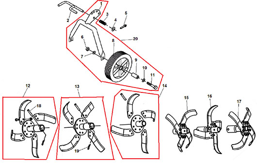 Фрезы и колесо Champion BC5512