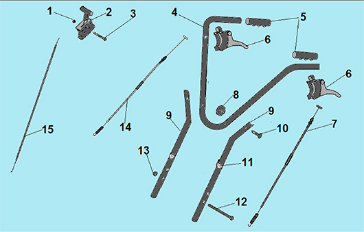 Тросы и рукоятки управления Champion BC5712