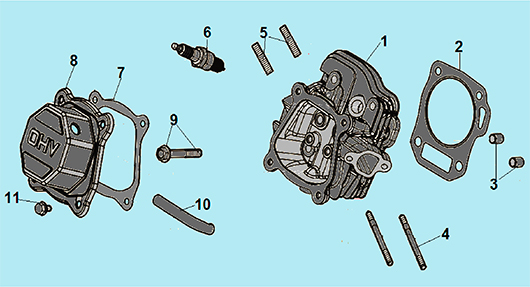 Детали головки цилиндра Champion BC5712