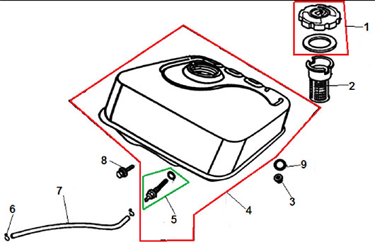 Топливный бак Champion BC6611