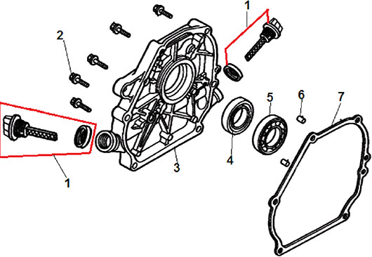 Крышка картера Champion BC6611