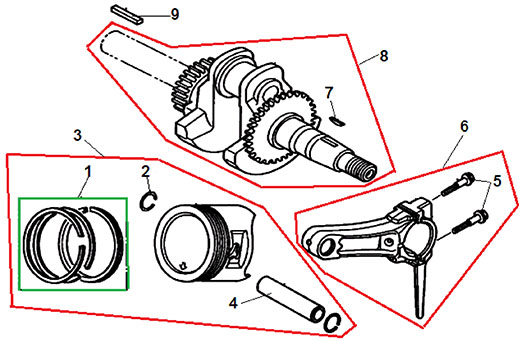Поршневая группа Champion BC6611