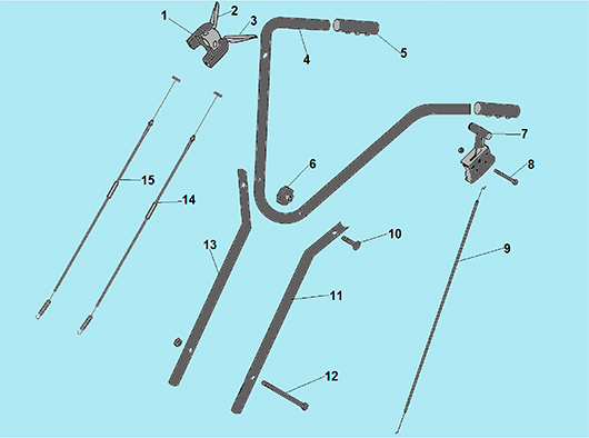Тросы и рукоятки управления Champion BC6712