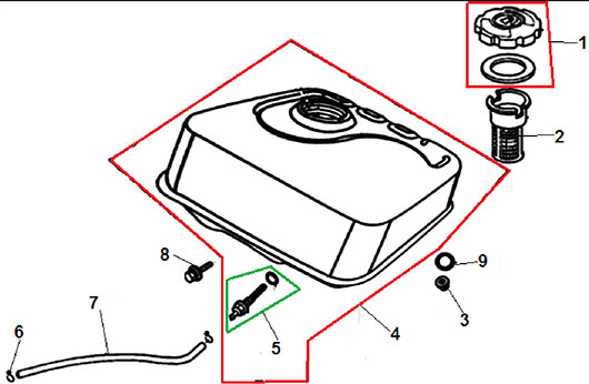 Топливный бак Champion BC8713