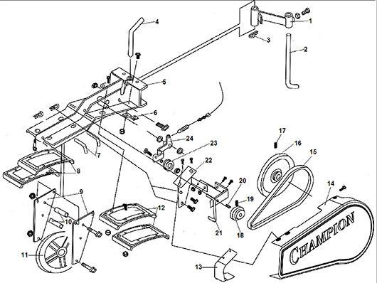 Ремни, шкивы, сошник Champion BC8713