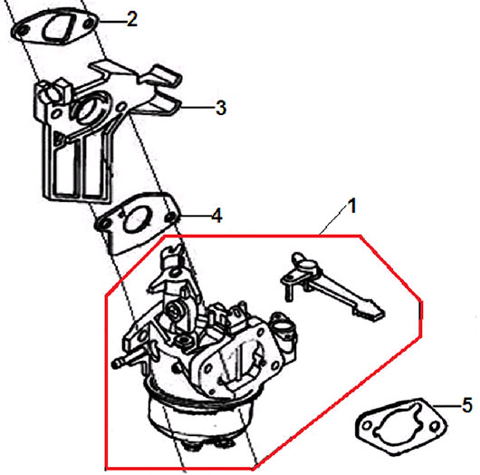 Карбюратор двигателя Champion BC8713