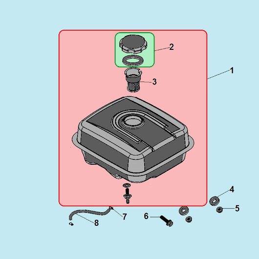 Бак топливный Champion BC8724