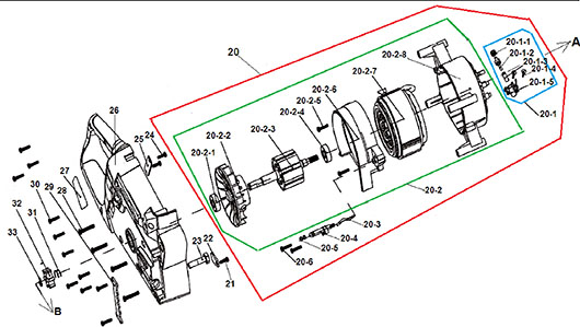 Электродвигатель, маслонасос Champion CSB360