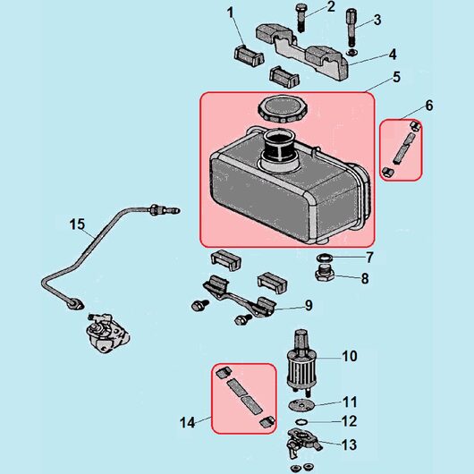 Топливный бак Champion DC1193E