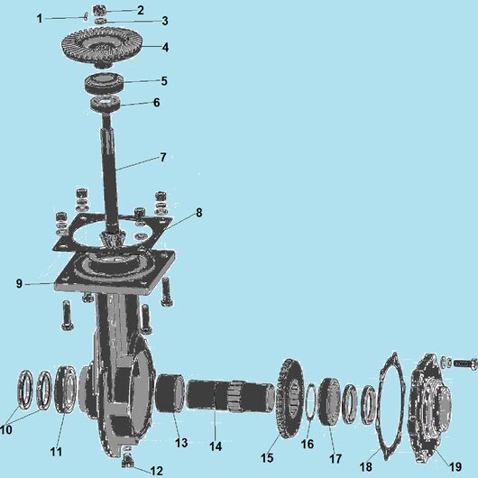 Корпус редуктора Champion DC1193E