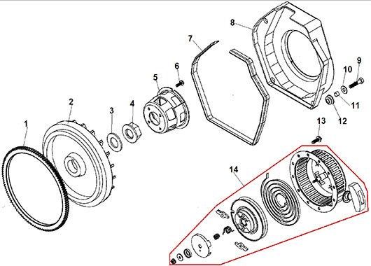 Стартер и маховик Champion DG6000E
