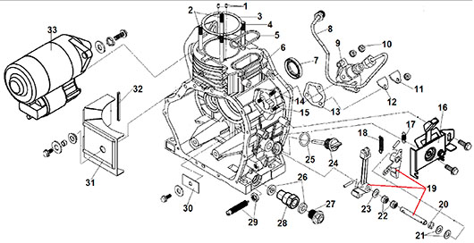 Картер и ТНВД Champion DW190AE
