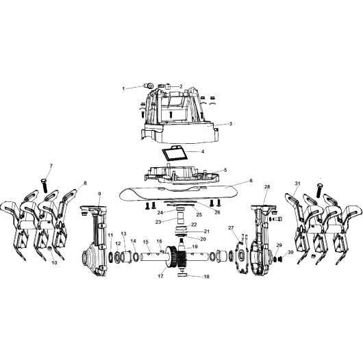 Фрезы и редуктор Champion EC1400