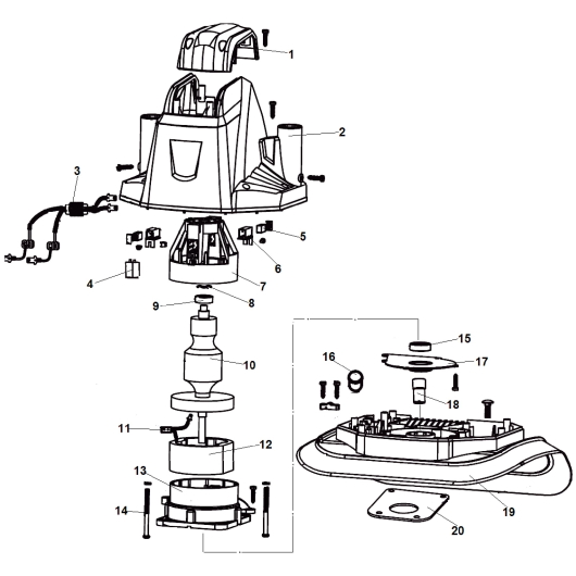 Ротор и статор Champion EC750