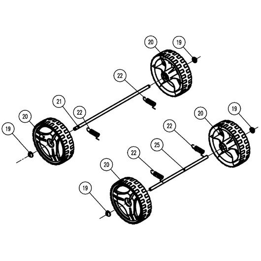 Колеса и оси Champion EM3411