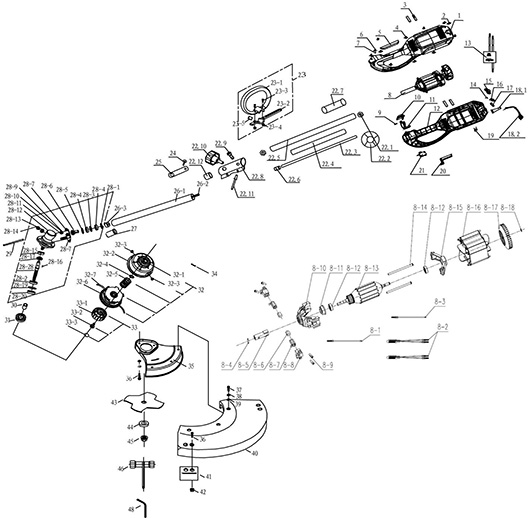 Запчасти для электротриммера Champion ET1002A