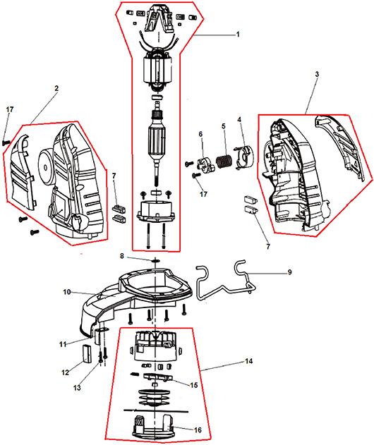 Детали двигателя Champion ET451