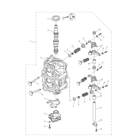 Детали двигателя Toyama F20ABMS