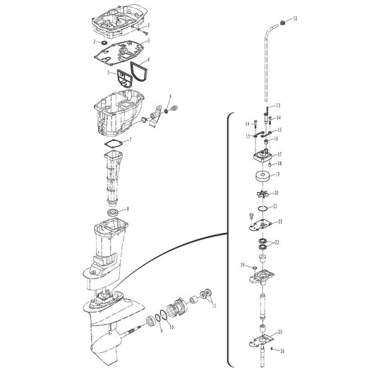 Редуктор Toyama F20ABMS