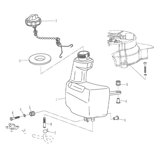 Топливный бак Toyama F5BMS