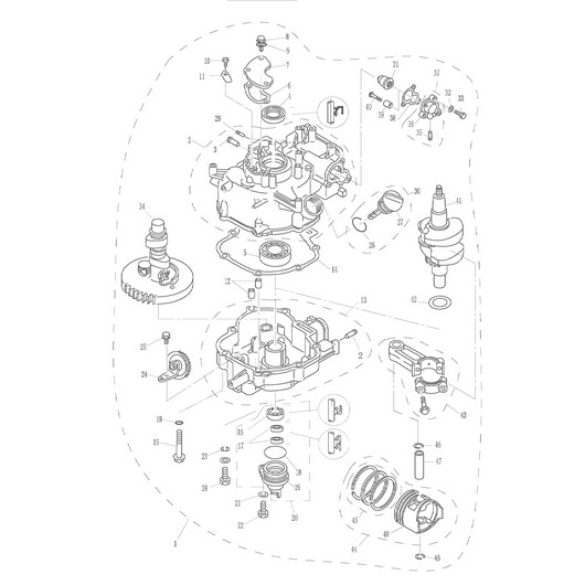 Детали двигателя Toyama F5BMS