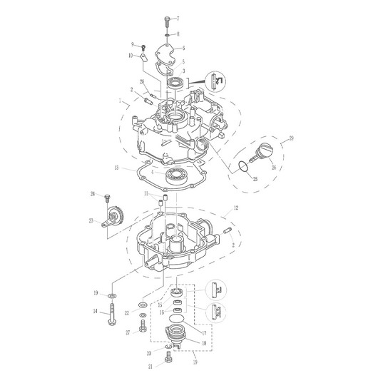 Крышка картера Toyama F5BMS