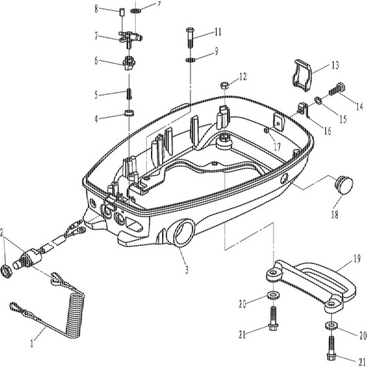 Крышка нижняя Toyama F6ABMS