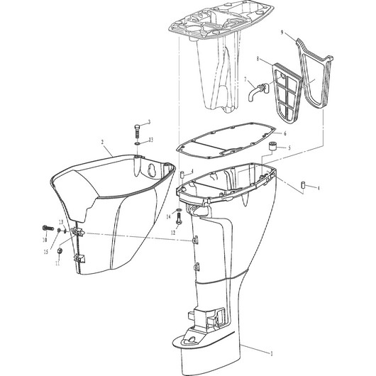 Верхний корпус Toyama F9.9FWS