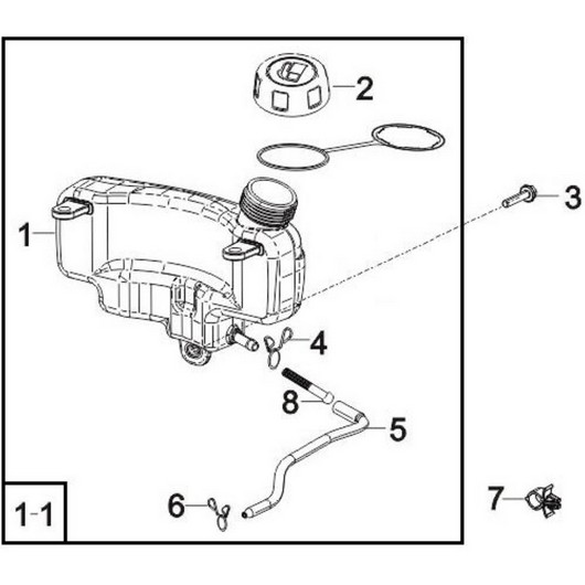 Топливный бак Champion G120-2VK/1