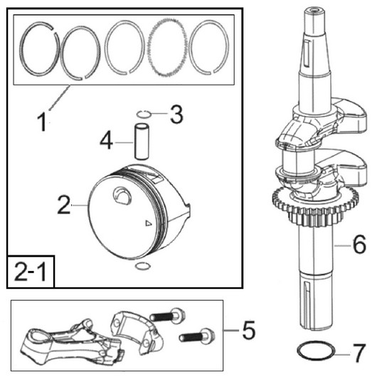 Поршень Champion G120-2VK/1