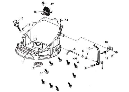 Крышка картера Champion G140VK